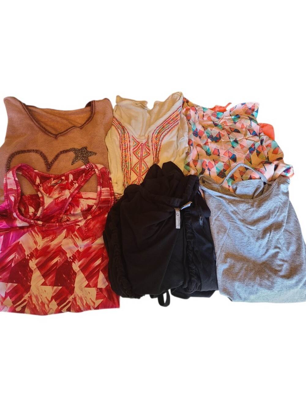 6pc Women's Bundle Size Large: 90 Degree Brand Bazar New York Laundry Lot